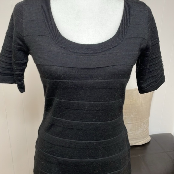 Calvin Klein wool mix,  black, short sleeve,  dress - Picture 7 of 9